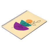 Blätter Boho-Illustration Notizblock (Linke Seite)