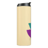 Blätter Boho-Illustration Thermosbecher (Nach links gedreht)