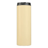 Blätter Boho-Illustration Thermosbecher (Rückseite)