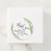 Blätter Botanisches Kranz Brautparty Vielen Dank Geschenkanhänger (Beispiel)