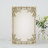 Blätter - braun briefpapier (Stehend Vorderseite)