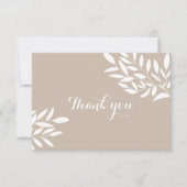 Blätter Brautparty Danke Karte (Vorderseite)