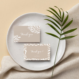 Blätter Brautparty Danke Karte