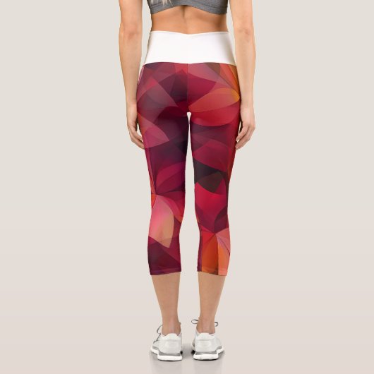 🍁-Blätter Capri Leggings (Rückseite)