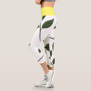 Blätter Capri Leggings