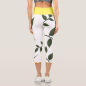 Blätter Capri Leggings (Rückseite)