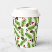 Blätter, Cones & Berries Pappbecher (Links)