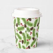 Blätter, Cones & Berries Pappbecher (Rechts)