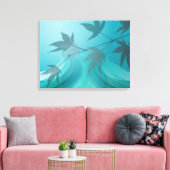 Blätter der Baumzweigung schatten Leinwanddruck (Insitu (Wohnzimmer))