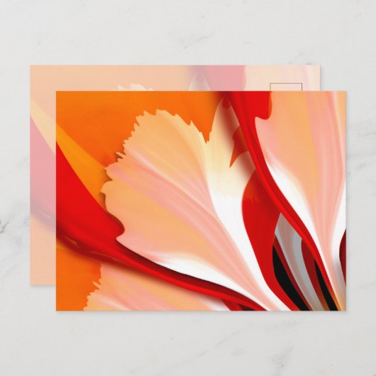 Blätter der Blume Postkarte (Vorne/Hinten)