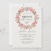 Blätter der botanischen Eukalyptus - Brautparty Einladung (Vorderseite)