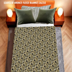 Blätter der Bronze Fleecedecke