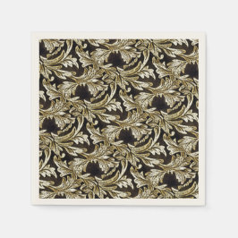 Blätter der Bronze Serviette