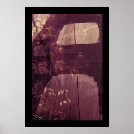 Blätter der Brücke Poster (Vorne)