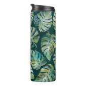 Blätter der exotischen tropischen Pflanze monstera Thermosbecher (Nach rechts gedreht)