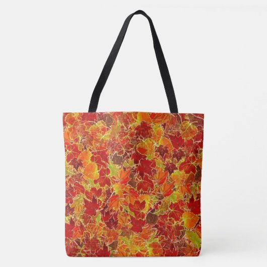Blätter der Glittery Maple im Herbst/Herbst Tasche (Vorderseite)