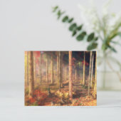 Blätter der Gold Postkarte (Stehend Vorderseite)