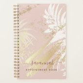 Blätter der Goldpalme der tropischen Rose abstrakt Planer (Vorderseite)