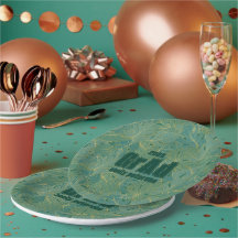 Blätter der grünen und goldenen Palme Muster grad 