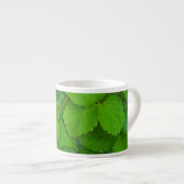 Blätter der Heiligen Basil Tulsi Grüne Münze Espressotasse (Vorderseite Rechts)