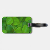 Blätter der Heiligen Basil Tulsi Grüne Münze Gepäckanhänger (Rückseite horizontal)