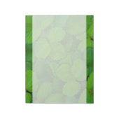 Blätter der Heiligen Basil Tulsi Grüne Münze Notizblock (Rotiert)