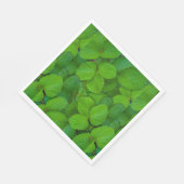 Blätter der Heiligen Basil Tulsi Grüne Münze Serviette (Ecke)