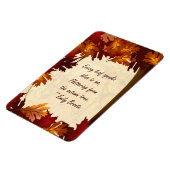 Blätter der Herbstfarben Bronte Quote 4x6 Magnet (Linke Seite)