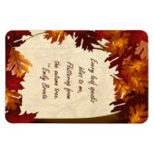 Blätter der Herbstfarben Bronte Quote 4x6 Magnet (Horizontal)