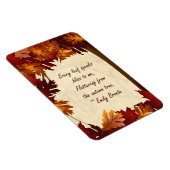 Blätter der Herbstfarben Bronte Quote 4x6 Magnet (Rechte Seite)