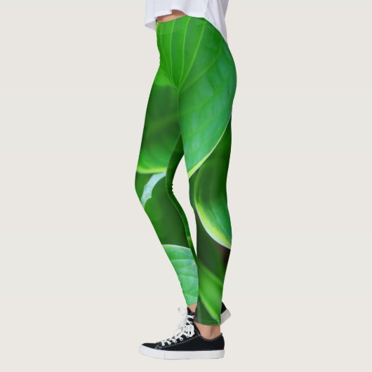Blätter der Hosta-Pflanzen Leggings (Links)