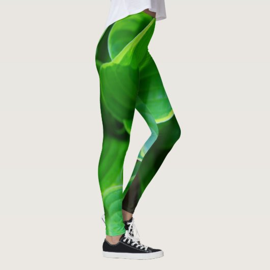Blätter der Hosta-Pflanzen Leggings (Rechts)