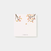 Blätter der hübschen Herbstzweige fallen Post-it Klebezettel (Vorderseite)