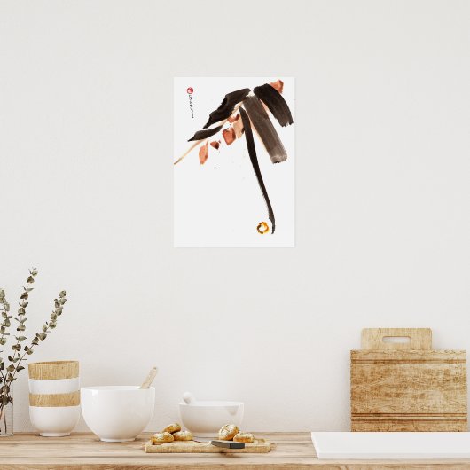 Blätter der Kunst des Lebens Print Poster (Küche)