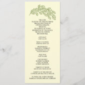 Blätter der künstlerischen Linie Hochzeiten Programm (Vorderseite)