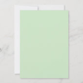 Blätter der Liebe der Natur Dankeskarte (Rückseite)