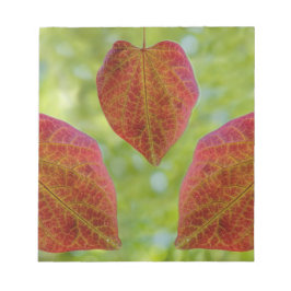 Blätter der Liebe der Natur Notizblock