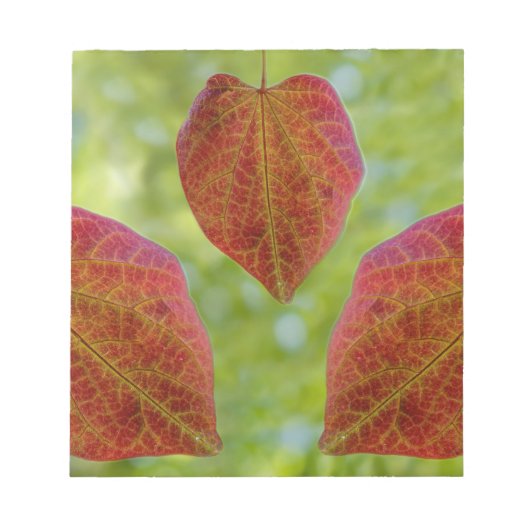 Blätter der Liebe der Natur Notizblock (Vorderseite)