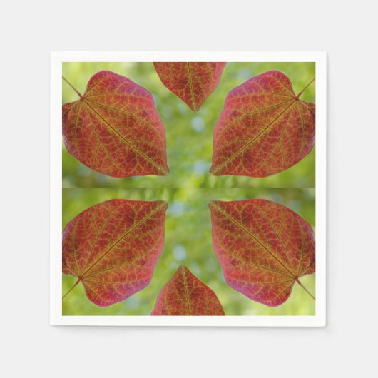 Blätter der Liebe der Natur Serviette (Vorderseite)
