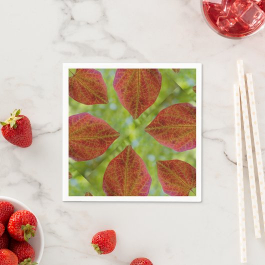 Blätter der Liebe der Natur Serviette (Beispiel)