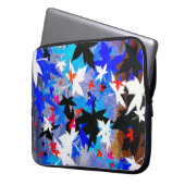 Blätter der Mondlichtkunst Laptopschutzhülle (Vorderseite Links)