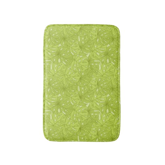 Blätter der Palme Badematte (Vorderseite Vertikal)