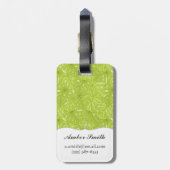 Blätter der Palme Gepäckanhänger (Rückseite vertikal)