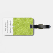 Blätter der Palme Gepäckanhänger (Rückseite horizontal)