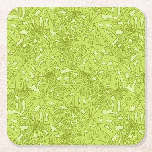 Blätter der Palme Rechteckiger Pappuntersetzer (Vorderseite)