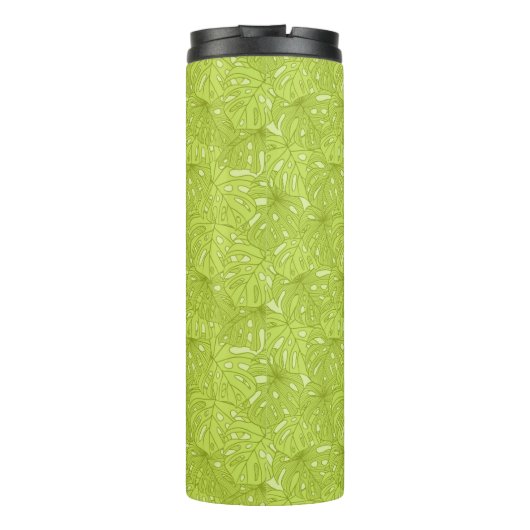 Blätter der Palme Thermosbecher (Rückseite)