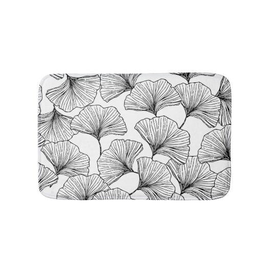 Blätter der Rose Badematte (Vorderseite)