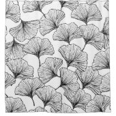 Blätter der Rose Duschvorhang (Vorderseite)