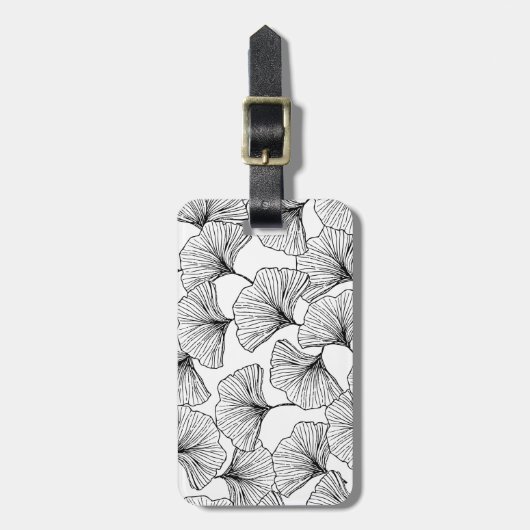 Blätter der Rose Gepäckanhänger (Vorderseite vertikal)