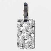 Blätter der Rose Gepäckanhänger (Rückseite vertikal)